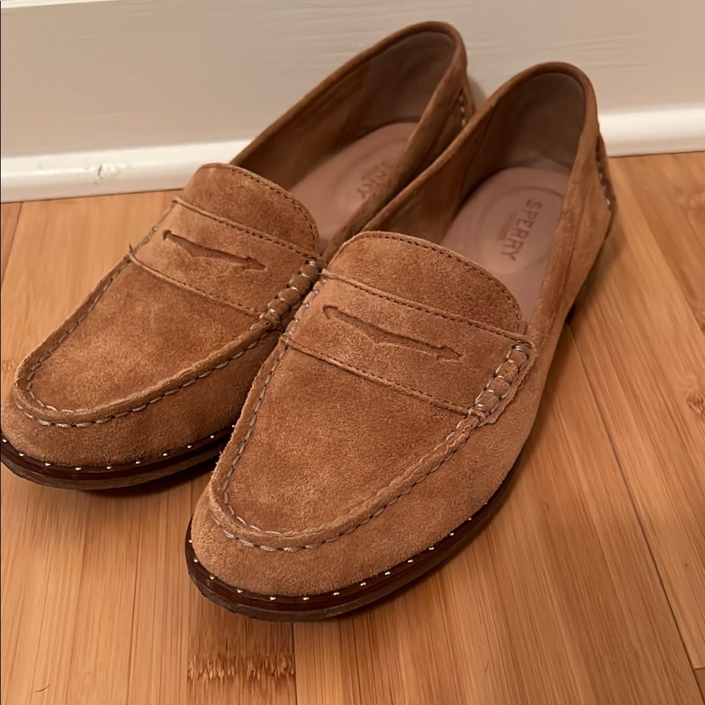 Sperry Tan Suede Women's Loafers